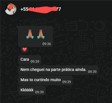 Print de depoimento WhatsApp 2